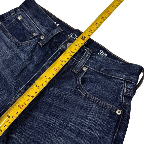 J. Crew Wide Leg Jeans Sz 24 5 Pockets Dark Wash Relaxed Fit Denim - Picture 11 of 14